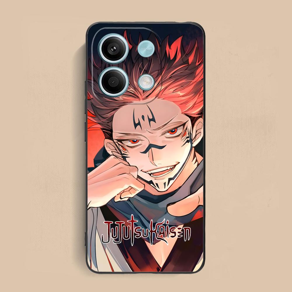 Чехол для мобильного телефона Jujutsu Kaisen Сукуна для Xiaomi Redmi Note 14 13 12 11 S Pro Plus 4G 5G Чехол с цветной печатью Красивый Роскошный