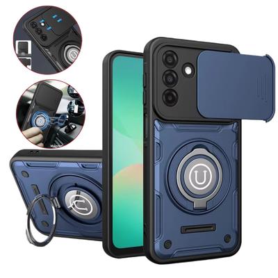 Слайдер Защита Камеры Funda Для Samsung Galaxy A37 A57 A17 5G A07 4G Чехол Ударопрочный Броня Автодержатель Магнитное Кольцо Чехол для Телефона