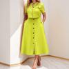 Spring Women's Clothing Elegant Solid Color Casual Short Top Single-breasted Skirt Fashion Suit