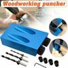 14Pcs/set Pocket Hole Jig Kit Screwdriver Step Drill Bit Woodworking Joinery Tool
