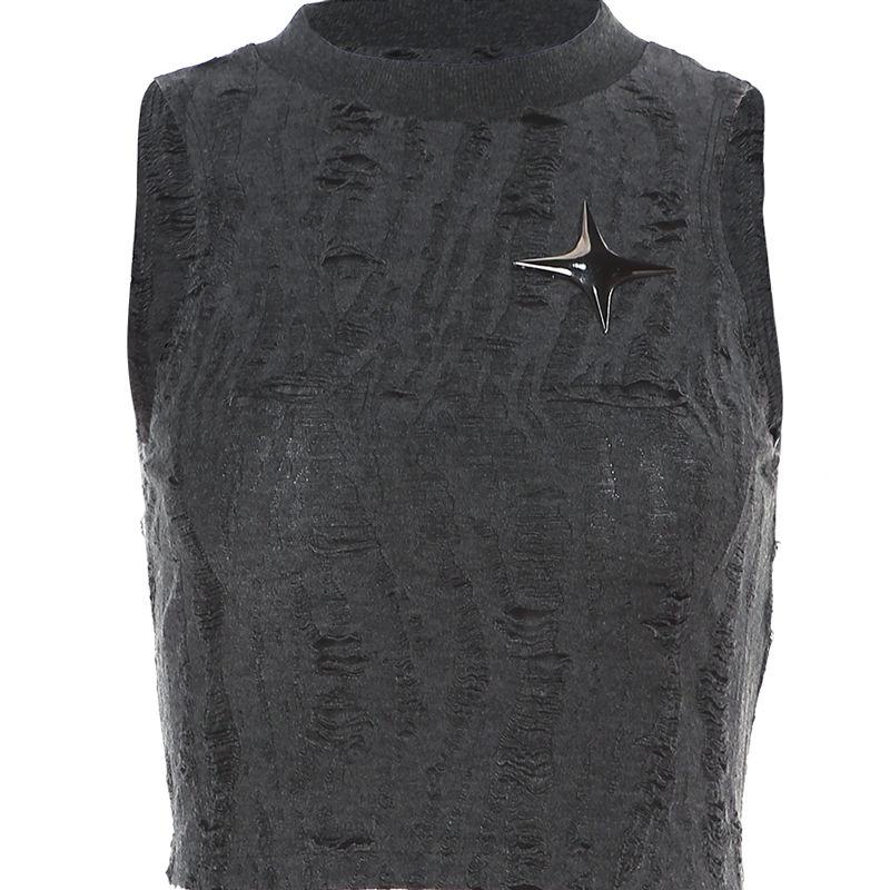 Women Y2K Tops Printed Tees Sleeveless Girls Casual Vest Workout Female Tank Tops