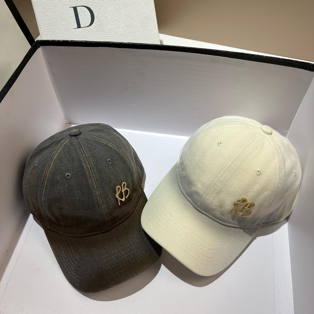 Роскошная металлическая бейсболка с буквами RB для мужчин и женщин, модная кепка Snapback в стиле хип-хоп, регулируемая кепка Bone Dad, козырек для улицы, солнцезащитные шляпы