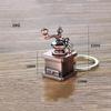Metal 3D Creative Coffee Keychain Pitcher Moka Pitcher Keyring  Birthday Gift