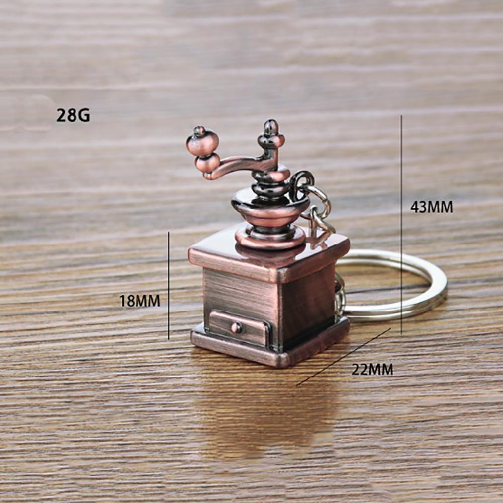 Metal 3D Creative Coffee Keychain Pitcher Moka Pitcher Keyring Birthday Gift
