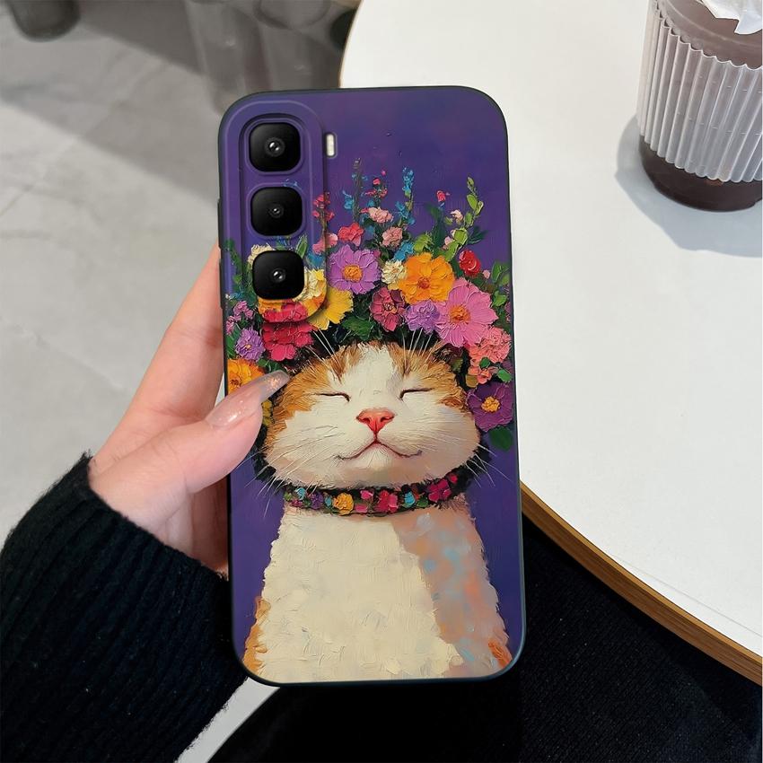 Для Infinix Hot 60 50 Pro Plus 40Pro 30 Play 70 60i 50i 40i 30i Чехол для телефона Сладкий Кролик Торт Новое Улучшение Мягкий Гладкий Силикон Легкий Прочный Корпус