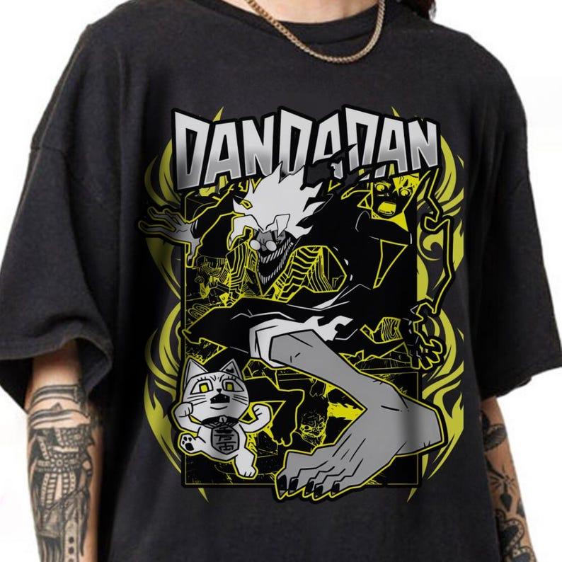 Summer Hot Sale Anime Dandadan Tshirt Y2k Unisex Hip Hop Tee Gothic Cotton Oversized Tshirt Trendy Streetwear For Daily Looks