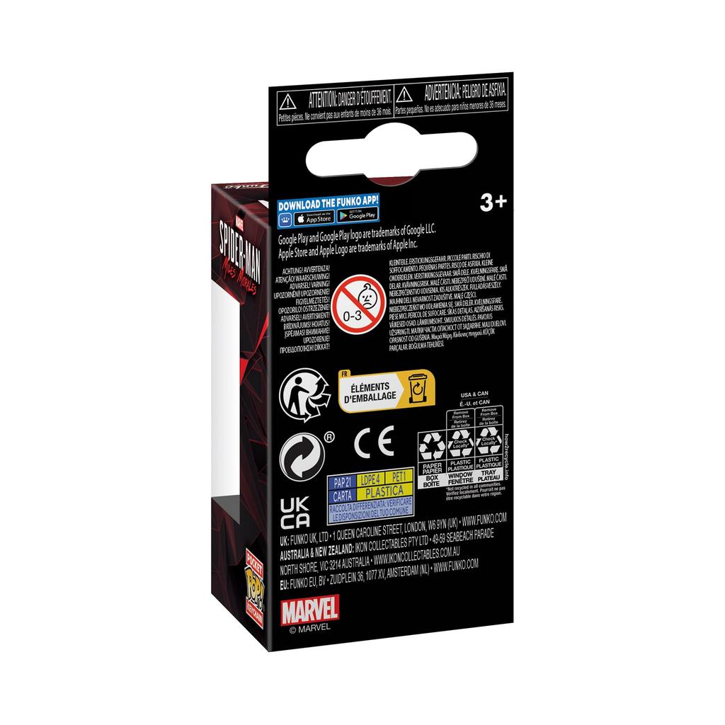 Marvel Holiday Winter Miles Keychain Funko Keychain Marvel Funko