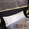 2pcs Summer Ice Silk Waterproof Long Pillowcase Couple Long Pillow Cover Inner Pillow Case The pillow core is only displayed