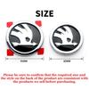 Car Sticker 2025 New 1pcs 8/9/10cm Car Emblem Badge Hood Front Rear Trunk Logo For Skoda Octavia Fabia Superb Kamiq Karoq Skoda