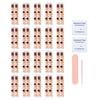 20Pcs Semi Cured Gel Nail Strips Long Lasting Easy Apply Remove UV Light Required Self-adhesive Nail Sticker Waterproof Decorative Nail Wrap