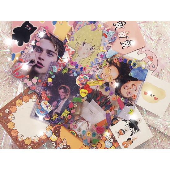 Жесткий пластиковый контейнер для хранения фотокарточек с верхней загрузкой 30p, популярная корейская игра