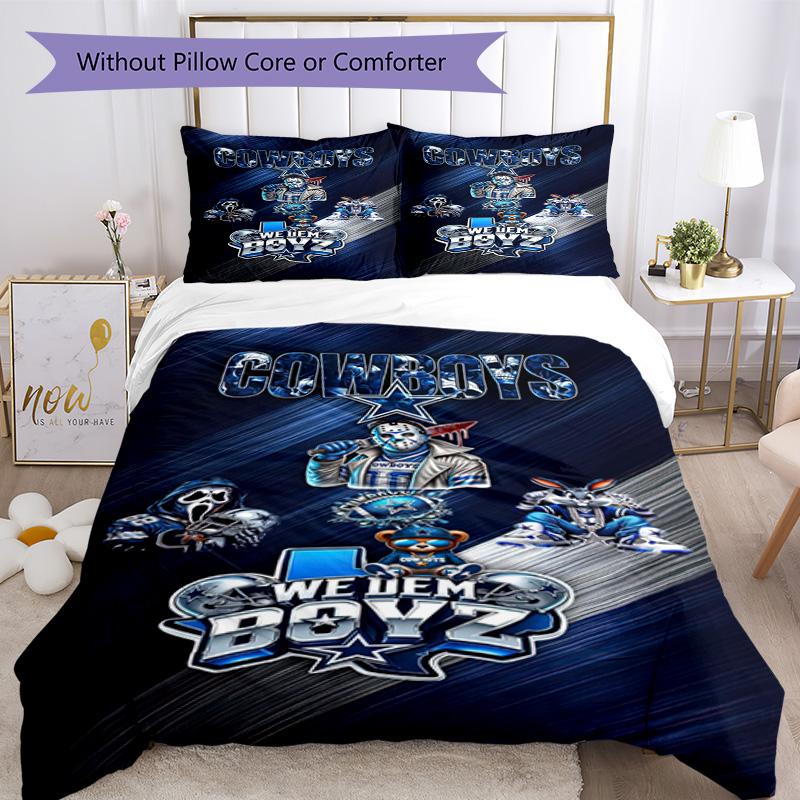 Dallas Bedding Set Breathable Duvet Cover with Pillowcases Decorative Bed Linen for Bedroom Home Decoration Birthday Gift