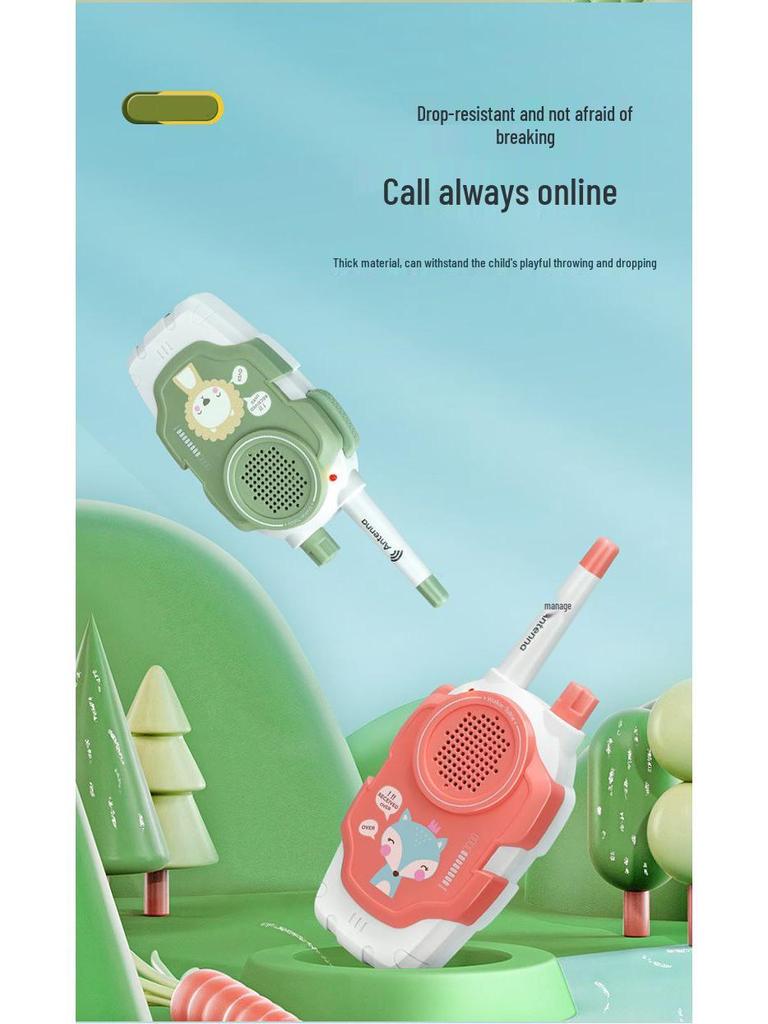 Детский набор раций: Интерактивные беспроводные игрушки для звонков для родителей и детей, умная уличная связь.