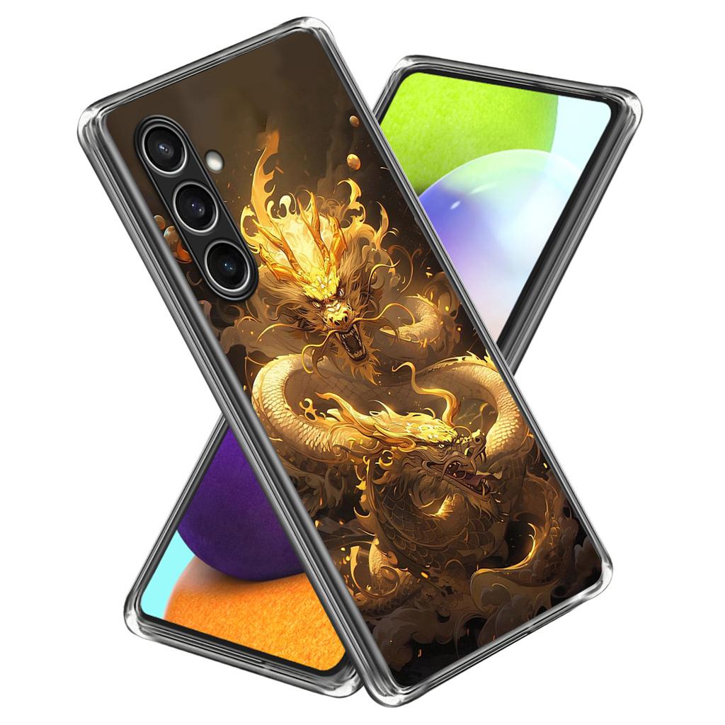 Чехол для Samsung Galaxy S24 FE, амортизирующий ТПУ, с напечатанным узором, чехол для телефона