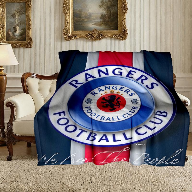 1pc Easy-Care Rangers FC Blanket, Perfect for Couch, Bed, Home, Travel & More, Warm & Durable Printed Blanket