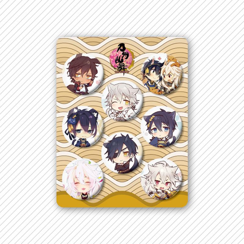 8 Pcs/Set Anime Tinning Backpack Badge Brooch Pin Souvenir Clothing Bag Backpack Accessories Gift For Friends