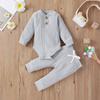 Newborn Baby Girls/Boys Suit, Long Sleeve Clothes Striped Romper+Pants Set Infant Outfits