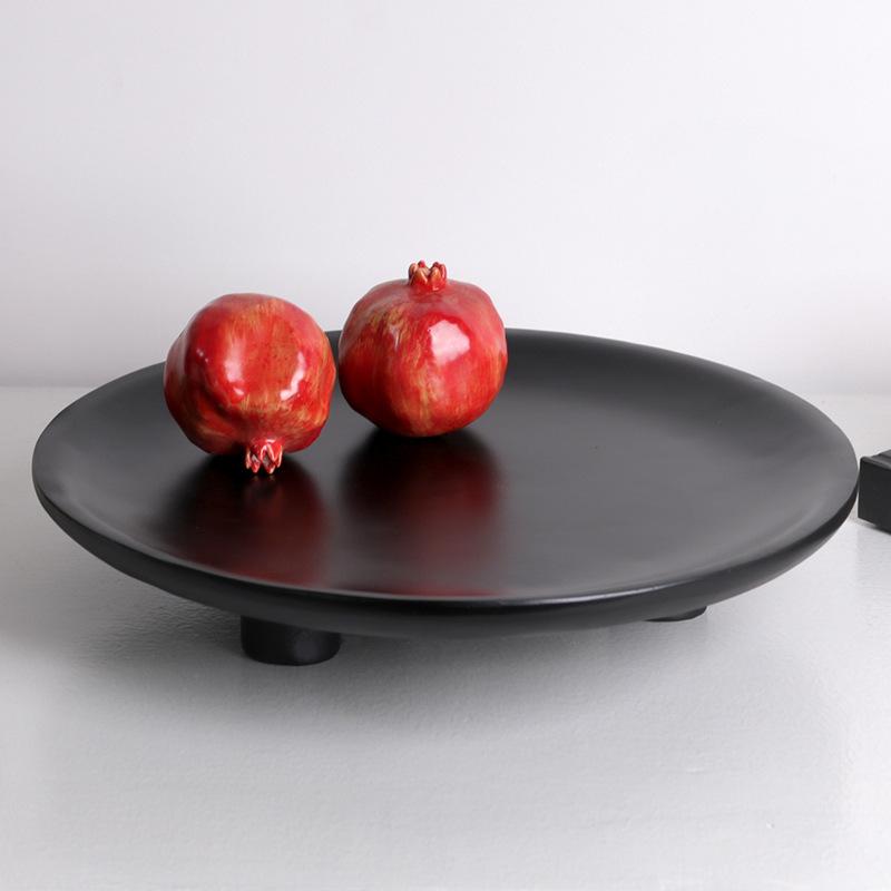 Современная минималистская модель дома фруктовая тарелка скандинавский креативный трехногий поднос обеденный стол мягкие украшения выставочный зал хранение украшения
