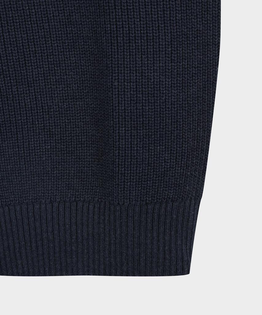 BROOKS BROTHERS Cotton Military Half-Zip Sweater (Navy) (Bbwrmmg401)