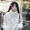 Polka Dot Sweet Short Fluffy Lapel Cotton-padded Jacket Female Students Winter New Thickened Warm Cotton Clothes