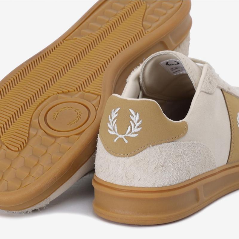 Fred Perry Мужские бежевые кроссовки Sfpm2438325 X44