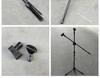 Adjustable Floor-standing Tripod Mic Stand with Dual Microphone Holders - High Quality