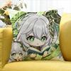 Game G-enshin I-Impac-t World Various Sizes Square Pillow Case For Car Home Bedchamber Decor