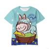 Labu Children's T-shirt, Boys and Girls' Short Sleeved Student Cartoon 3D Clothes Printed Trendy Top