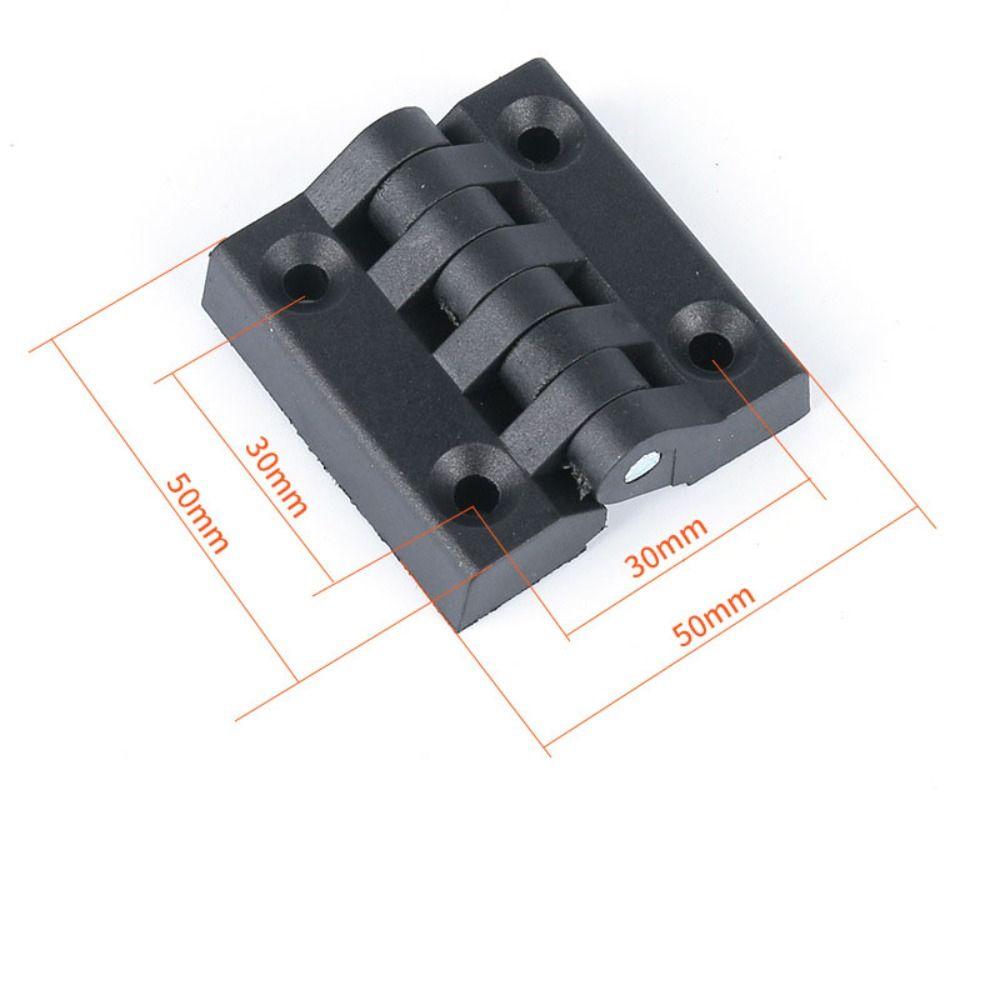 Профессиональная фурнитура для дверных петель из АБС-пластика, черная петля для дверцы шкафа, прочные износостойкие небольшие петли для мебели