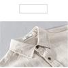 Long Sleeve Cotton Linen Man Shirts Summer Tops Classical Turn-down Collar Green Button Shirt Daily Men's Casual Shirt Beach Breathable Shirt