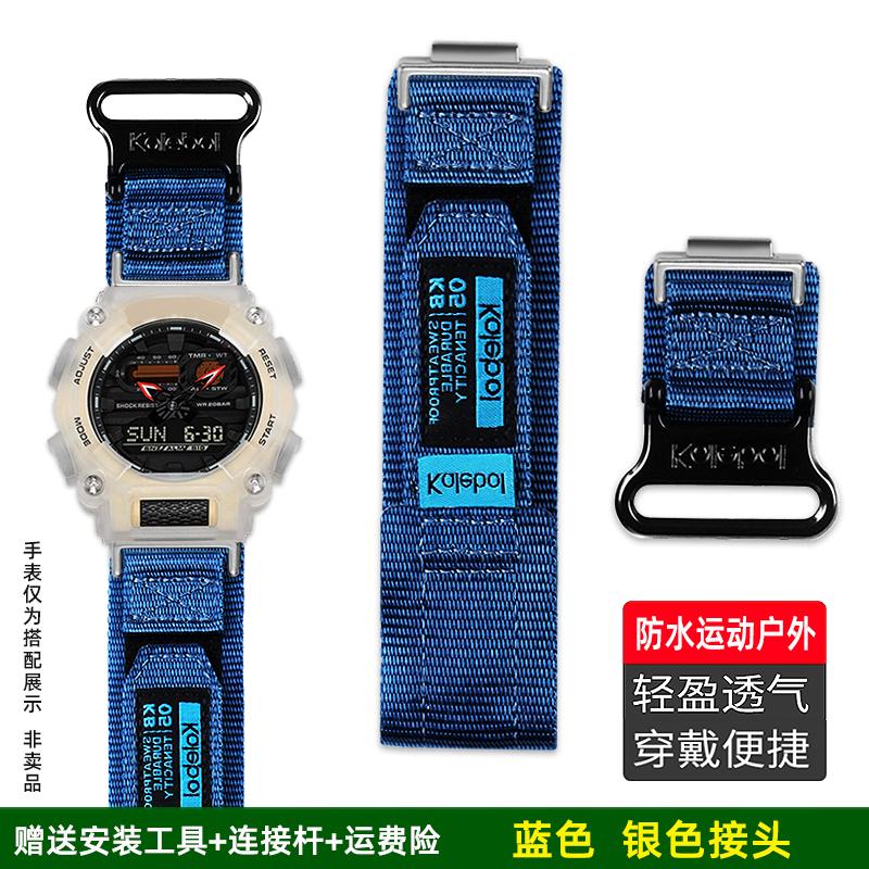 Для спортивных часов Casio G-SHOCK GA-900 GA700/750 GA110GB/100/120 Черно-золотой Черный Воин Модифицированный Нейлоновый Холщовый Ремешок Аксессуары