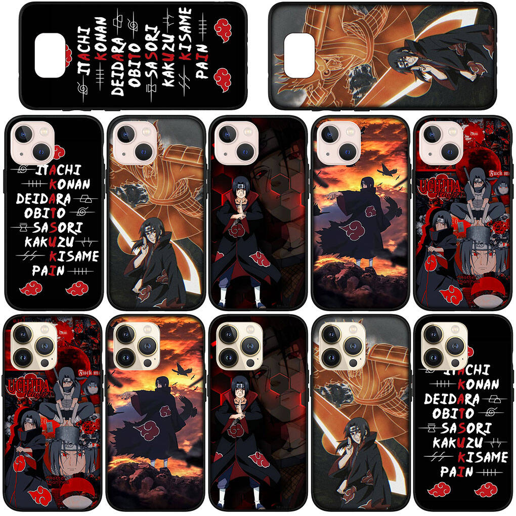 Case for Samsung Galaxy S25 S23 S24 Ultra FE Plus A05 A06 A15 A16 A36 A37 A35 A54 A55 A56 A57 A25 A26 A53 Akatsuki Poster Itachi Naruto Sasuke Cover