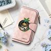 Tropical Skull Pattern Long Wallet Casual Multi Card Slot Fashion Purse for Daily Use