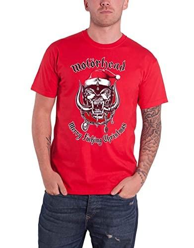 Motorhead T Shirt Christmas Band Logo Official Mens Red XXL
