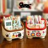 Large Capacity Penholder Multi Grid Makeup Brush Organizer Box New Table Storage Box