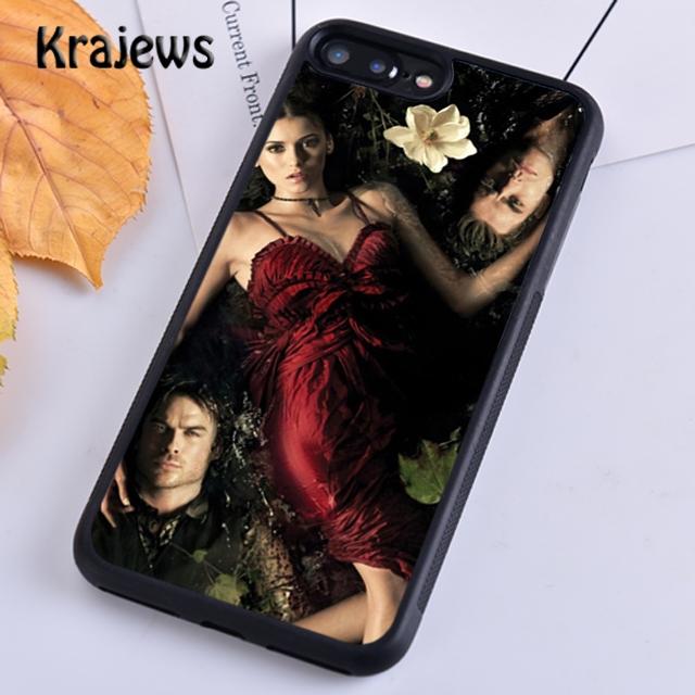 Krajews Чехол для телефона Дневники вампира Для iPhone 17 Air 16 15 14 plus 11 12 13 pro max coque Оболочка Fundas