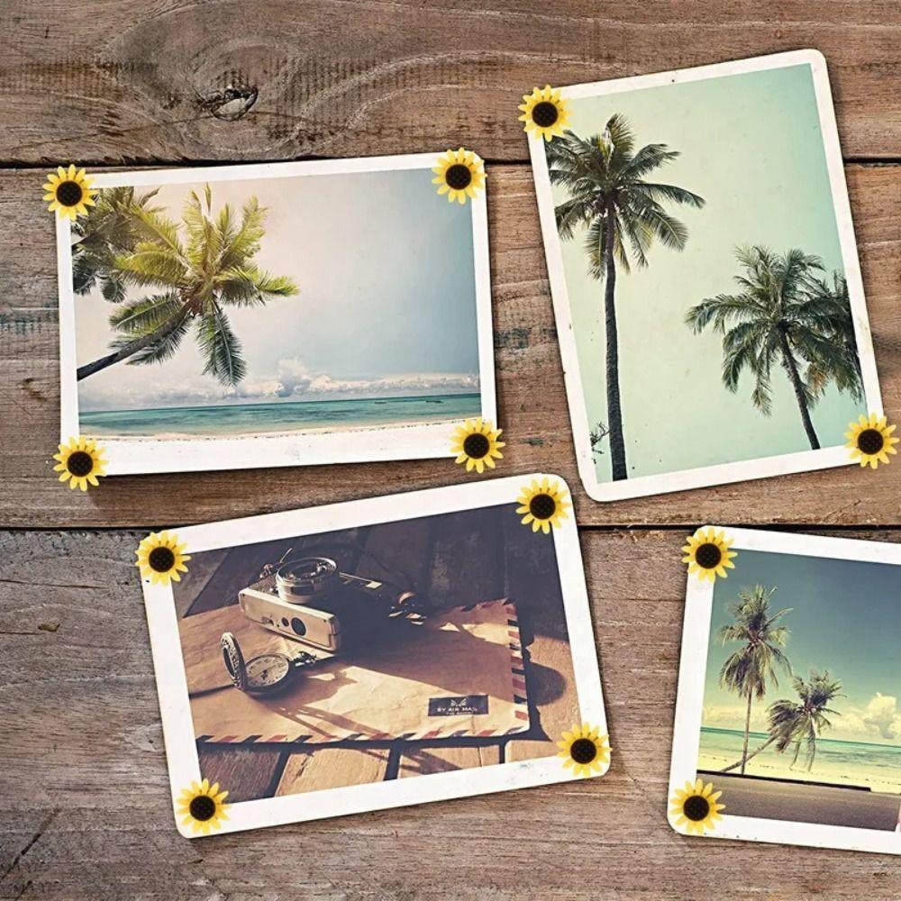 10/20/30/40/50 шт. Креативные кнопки для доски, DIY канцелярские кнопки, Портативные кнопки-подсолнухи