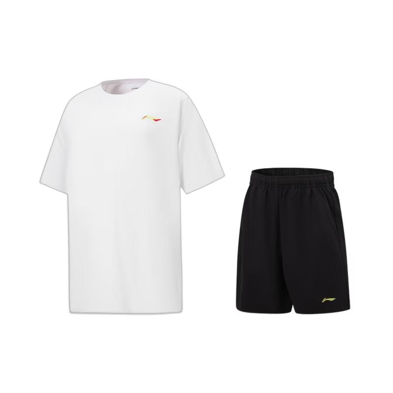 Li-Ning Быстросохнущий молодежный комплект с коротким рукавом для соревнований