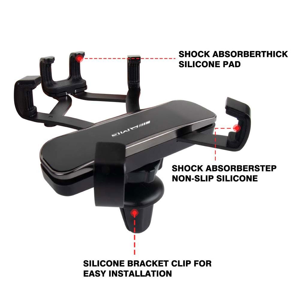 ISVIF1 Gravity Car Phone Holder Car Badge Retractable Stand Air Vent Clip For Mercedes Benz AMG W203 W206 W220 W205 W211 W212 W201 W210