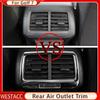 Car Rear Air Outlet Vent Panel Trim Frame Sticker Cover for Volkswagen VW Golf 7 7.5 MK7 MK7.5 2013 -