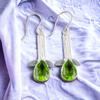 Серебро 925 пробы Перидот Драгоценный камень Ювелирные изделия ручной работы Серьги Для женщин EE-36-4
