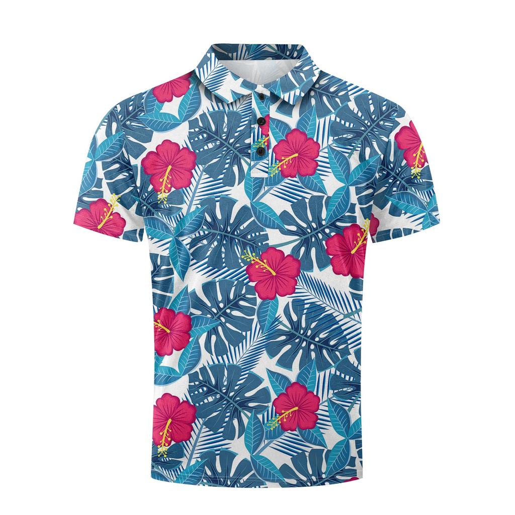 Мужская летняя дышащая рубашка с короткими рукавами и культурой отдыха