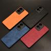 Для Motorola Moto E14 4G Чехол Кожа со строчкой + ПК + ТПУ Гибридная накладка на телефон