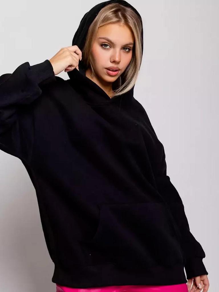 Chic European & American Street Style Print Commuter Hoodie - Autumn/Winter Versatile Couple Design