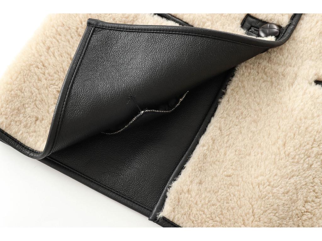 Женская осенняя мода 2024: Свободная куртка-пальто из искусственного меха в европейском и американском стиле