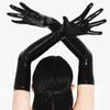 1Pair Wet Look Arm Length Leather Mittens Gloves Cosplay Women Opera Evening Dress