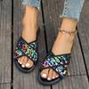 Trendy Colorful Slides for Women 2024 New Classic Design Sandals Italian Style Lady Shoes Low Heel Summer Mules Comfy Sandals