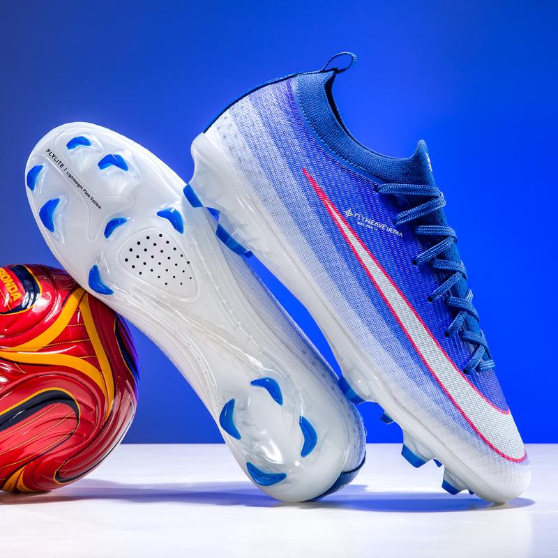 Унисекс Низкие Футбольные Бутсы Flyknit с Шипами TF и AG для Искусственного Покрытия
