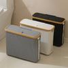 Toilet Paper Storage Basket with Lid Large Capacity Foldable Design Easy To Install Toilet Paper Storage Holder Paper Organizer