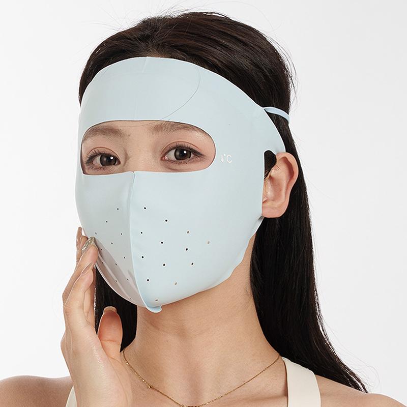 Солнцезащитная маска Traceless Women Facekini Ice Silk Anti-Ultraviel летняя дышащая тонкая маска для защиты всего лица от ультрафиолета